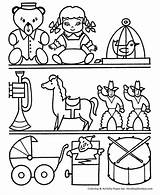 Coloring Pages Toys Christmas Toy Kids Shopping Colouring Color Shop Worksheets Sheets Drawing Sheet Shops Shelf Printable Print Bestcoloringpagesforkids Gif sketch template
