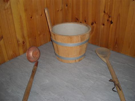 sauna bucket and ladle prop hire and deliver