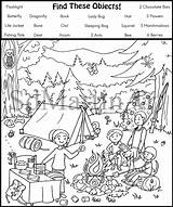 Seek Camping Adults sketch template