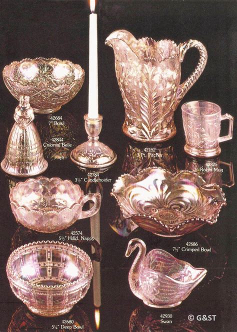 Imperial Contemporary Pink Carnival Glass Worldwide