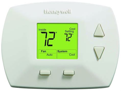 honeywell deluxe  programmable thermostat digital heatcool large display programmable