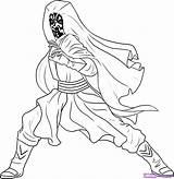 Maul Sith Gon Jinn Menace Bestcoloringpagesforkids Vader Jedi Dragoart Colora Mewarnai 1109 1098 sketch template