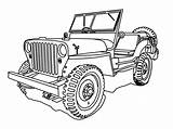 Jeep Coloringhome Jeeps sketch template