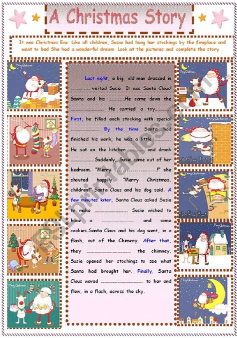 christmas story worksheet alphabetworksheetsfreecom