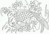 Coloring Koi Fish Pages Popular Coloringhome Comments sketch template