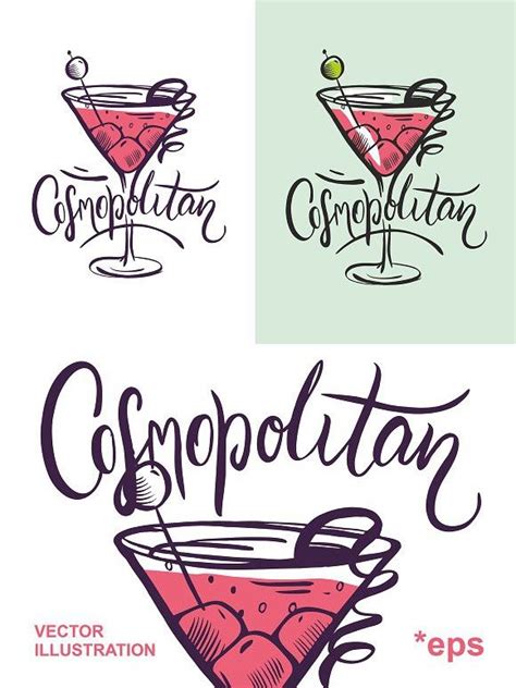 Cosmopolitan Illustration Illustration Vector Illustration How To