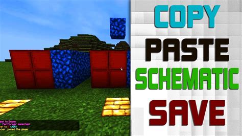 tutoial copy paste save schematic world edit minecraft   youtube