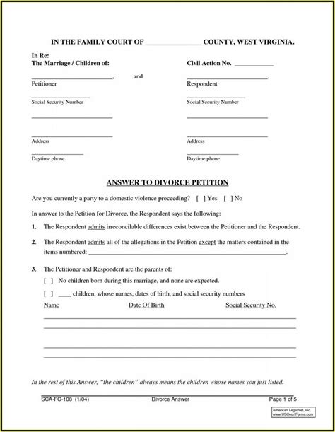 uncontested divorce forms colorado form resume examples kaajdkwp