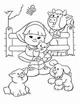 Coloring People Little Pages Fisher Price Kids Printable Sheets Farm Colouring Animals Clipart Color Kleurplaat Animal Children Print Activities Playing sketch template
