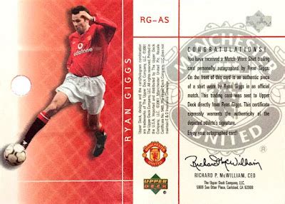 football cartophilic info exchange upper deck manchester united    redemption cards