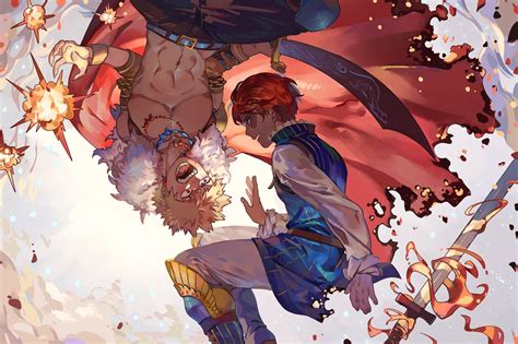 Bakugou Katsuki And Todoroki Shouto Anime Manga Heroe