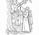 Coloring Zacchaeus Ruler Tree Sycamore Pages Rich Young Drawing Getdrawings Getcolorings sketch template