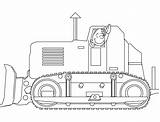 Bulldozer Coloring Mecanic Shovel Transportation Pages Template sketch template