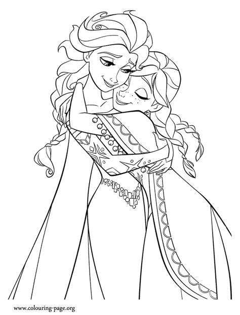 frozen colouring pages