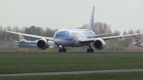 Tui Boeing 787 800 Dreamliner Ph Tfk Take Off Amsterdam