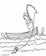 Boat Coloring Fishing Pages Printable Kids Cool2bkids Color Colouring Boats Cartoon Print Getcolorings Row Adults Getdrawings sketch template