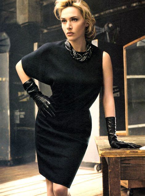 celebrities in gloves kate winslet in st john leather gloves st john f w 2011 12 campaign
