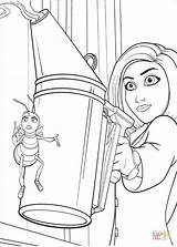 Bee Movie Coloring Pages Vanessa Book Attacking Printable Crafts Barry Paper Kids Para Info Gif Drawing Popular sketch template