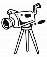 Clipart Camera Movie sketch template