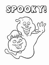 Halloween Coloring Pages Ghost Spooky Printable Ghosts Clown Scary Print Rip Book Drawing Kids Color Face Cute Occasions Holidays Special sketch template