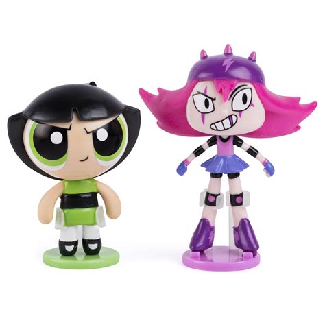 The Powerpuff Girls 2 Inch Action Dolls With Display Stands 2 Pack
