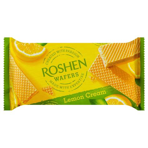roshen wafers lemon cream waffles  buy   good price  novus