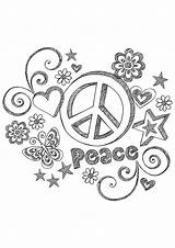 Peace Coloring Sign Pages Printable Hippie Kids Templates Paix Adult Buzzle Sketch Signs Bestcoloringpagesforkids Adults Drawing Attractive Simple Zentangles Mandalas sketch template