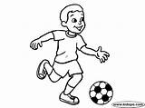 Soccer Coloring Pages Boys Boy Player Playing Kids Kid Players Sports Print Sport Printable Socce Book Disimpan Dari sketch template