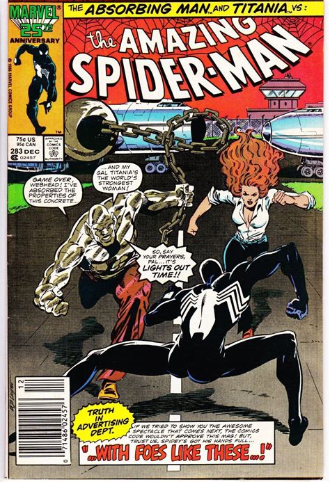 Amazing Spider Man 283 1963 1st Series December 1986