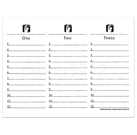 scattergories template printable templates