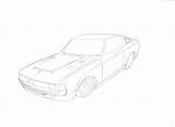Toyota Celica 1977 sketch template