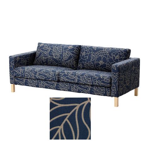ikea karlstad  seat sofa slipcover cover bladaker blue bladaker