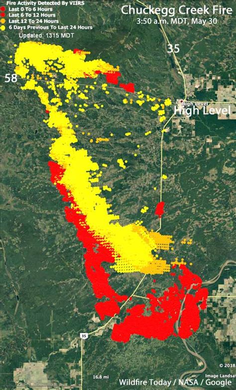chuckegg creek fire  alberta grows     million acres wildfire today