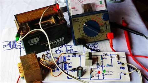 simple charger circuit  battery  transformer   ac youtube