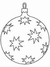 Bauble Coloring Kids Christmas Stars Fun Kerstbal Votes sketch template