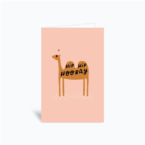 Hip Hip Hooray Greetings Card By Duchess Plum Fy