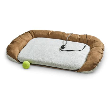 bolster heated pet bed  pet accessories  sportsmans guide