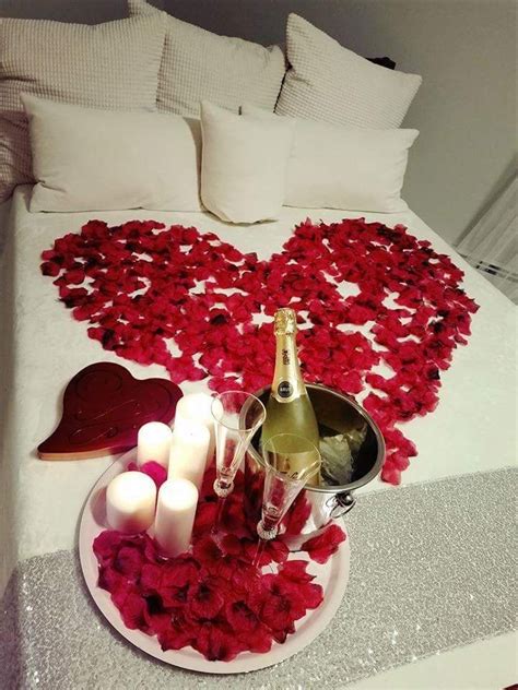 Romantic Bedroom Valentine S Day Surprise For Him It Is A Day To