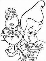 Neutron Jimmy Coloring Pages Print Kids sketch template