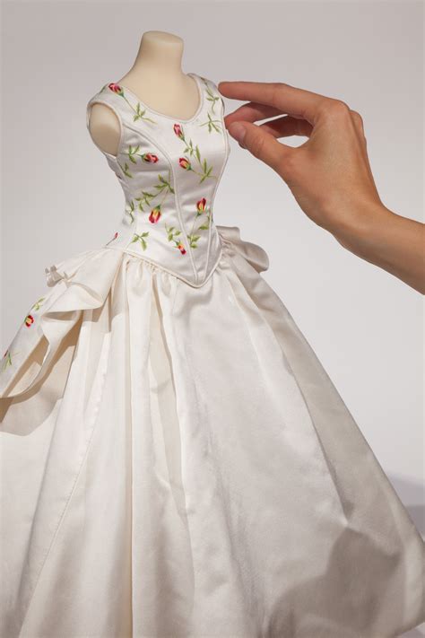our miniature wedding dress for susan ruddick photograph by george