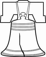 Liberty Bell Drawing Coloring Pages sketch template