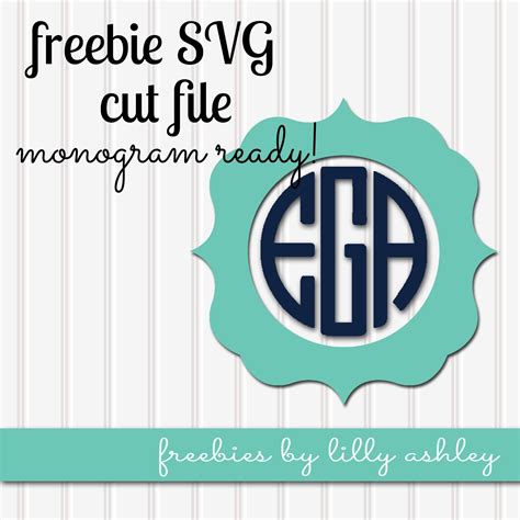 lilly ashley  svg file  monograms