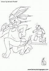 Tortoise Hare Rabbit sketch template