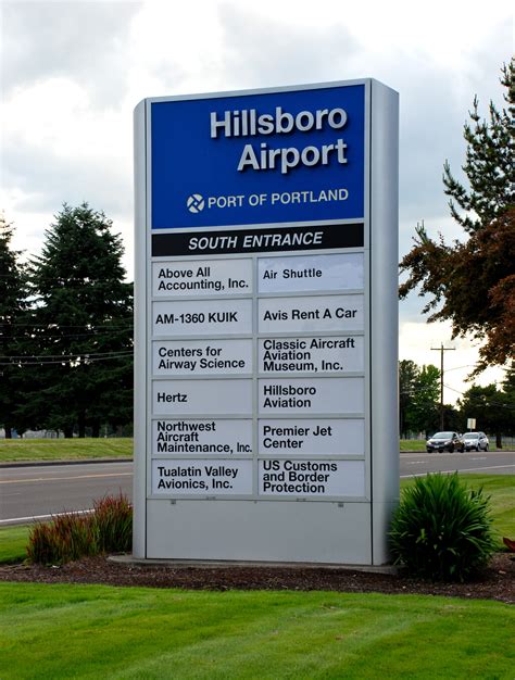 filehillsboro airport sign  main entrance hillsboro oregon