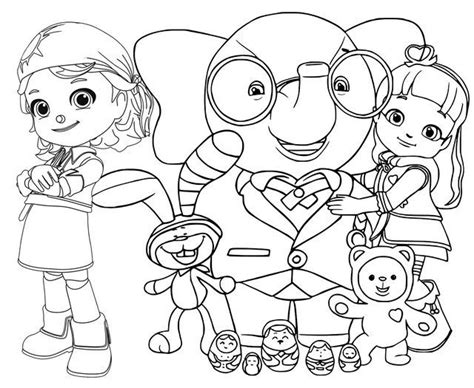 characters  rainbow ruby coloring page santa coloring pages
