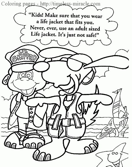 water safety coloring pages timeless miraclecom