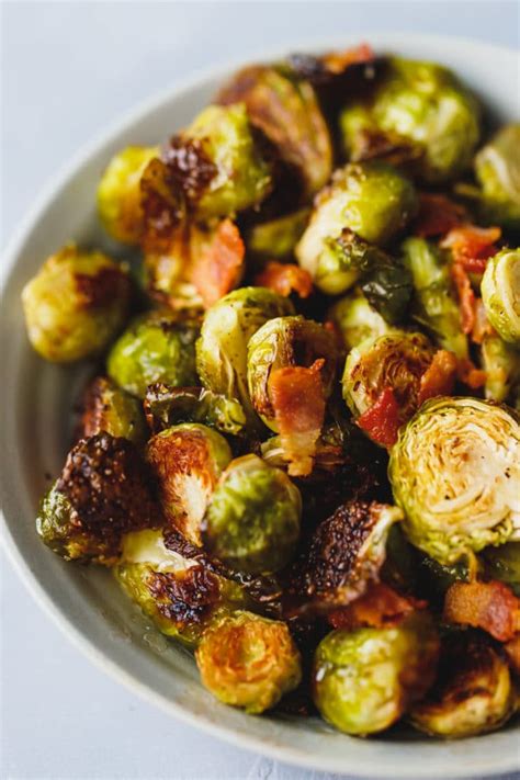 baked brussel sprouts  bacon cooking lsl