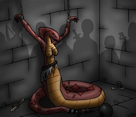 rule 34 anthro bound cave chained clothing cobra cobra