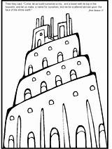 Coloring Babel Tower Pages Library Clipart sketch template