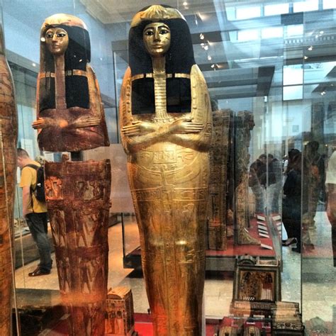 Egyptian Mummy Casings Beautiful Gold Craft British Museum Egypt